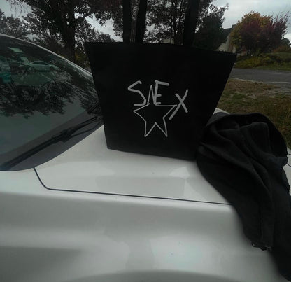 sex tote bag ( black )