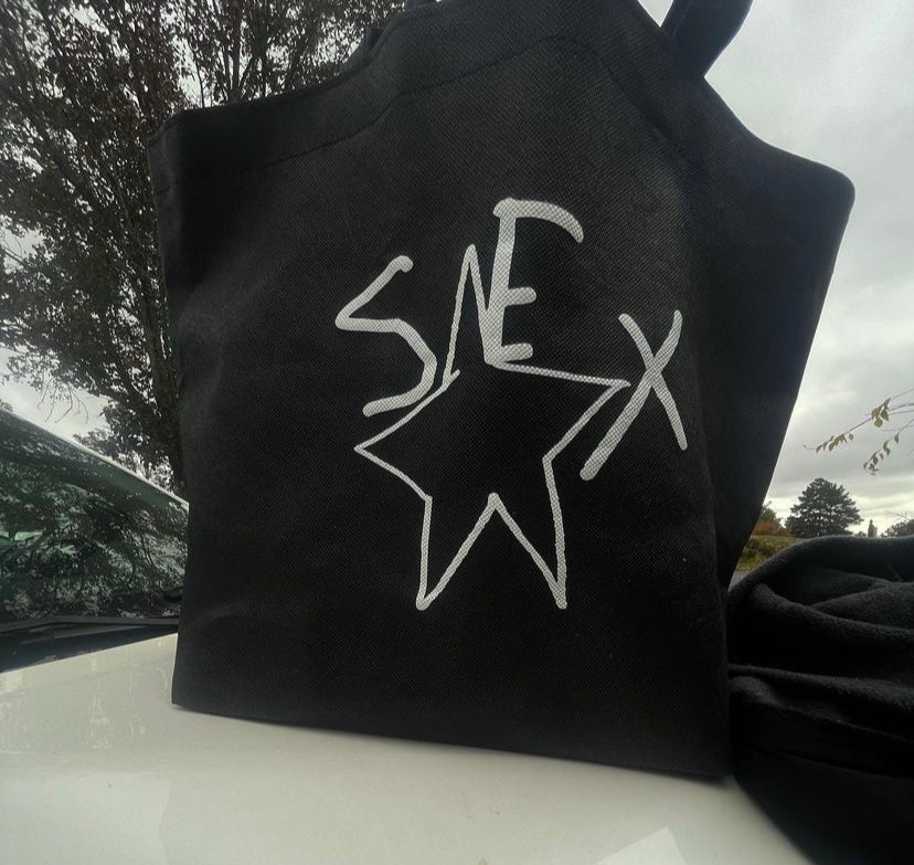 sex tote bag ( black )