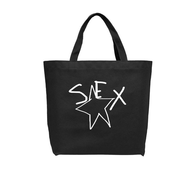 sex tote bag ( black )